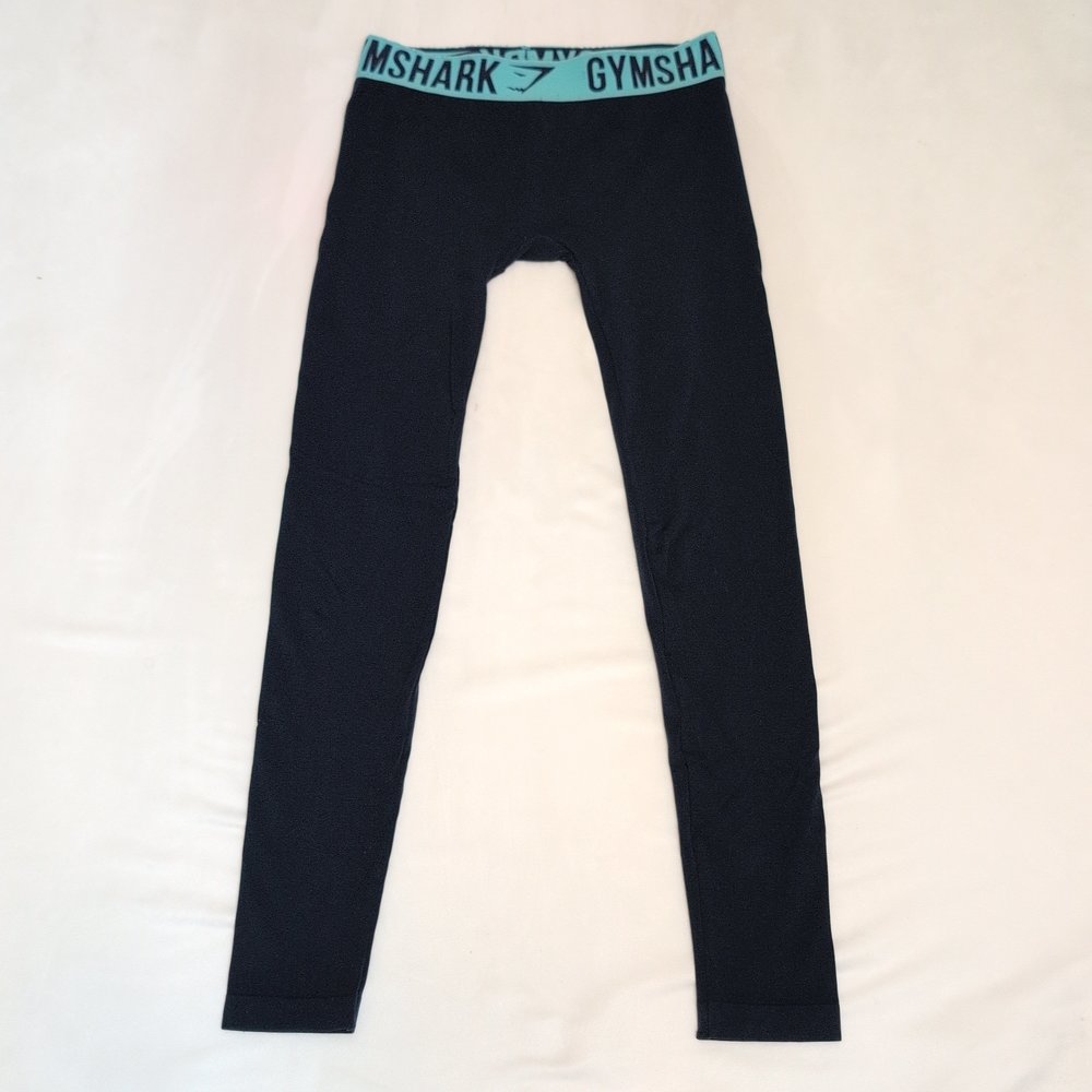 Gymshark Blue Seamless High-Waist Leggings - Picture 2 of 9